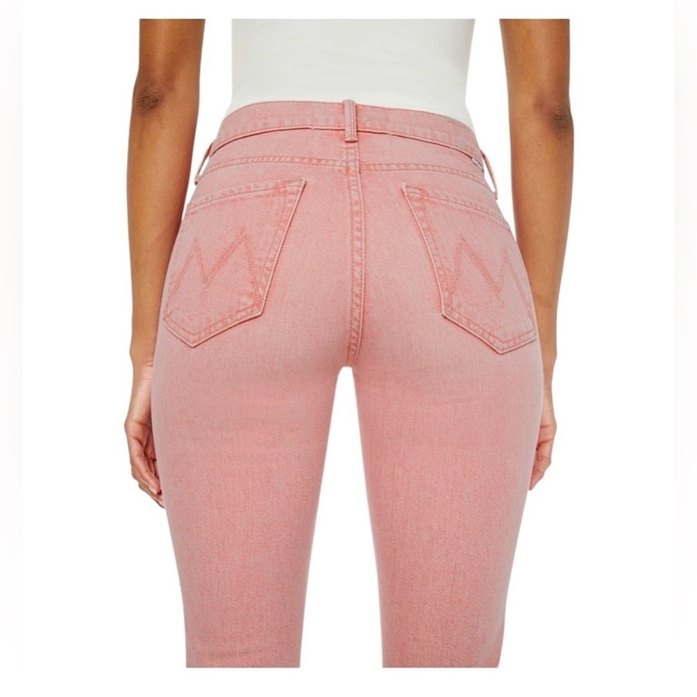 MOTHER Superior The Mid Rise Dazzler Ankle In Twice as Nice Pink. Size 27 - Picture 7 of 13
